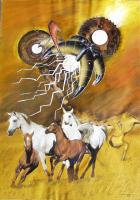 Real And Surreal World - Vu 18 Galopping Horse Herd 2 - Ferroprint